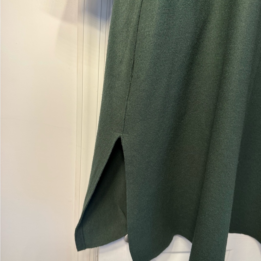 Eileen Fisher Emerald Green Open Front Cardigan - Picture 6 of 7